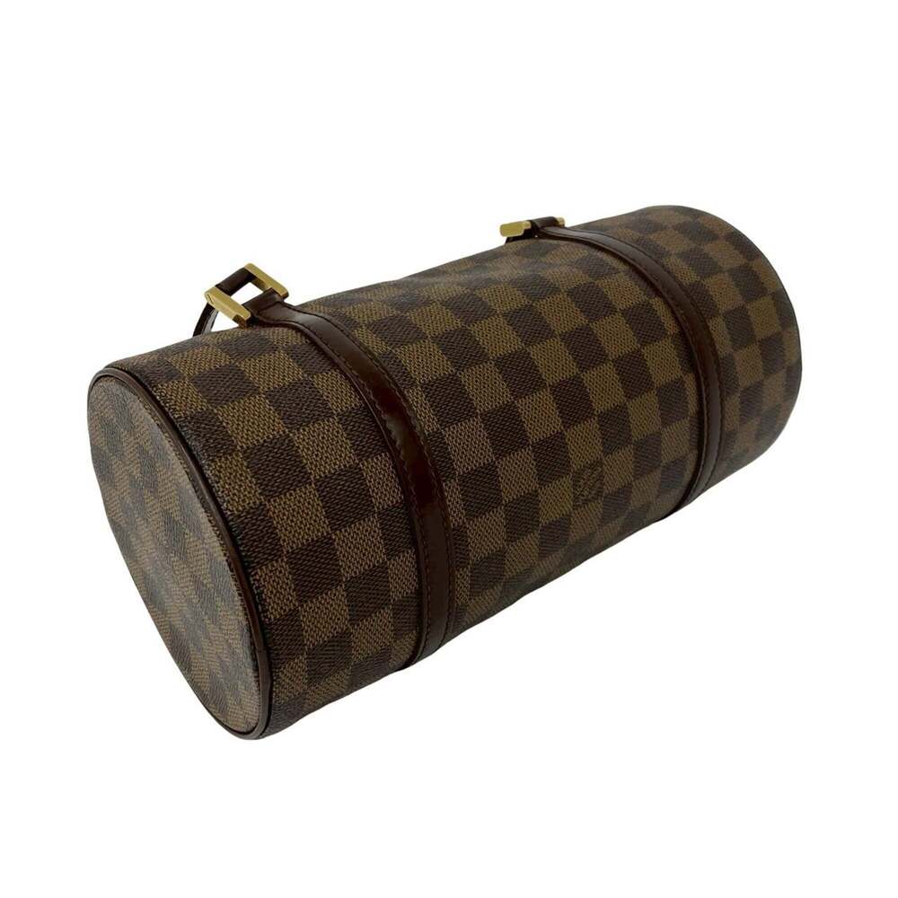 LOUIS VUITTON Brown Damier Leather Papillon 26 Boston Bag - Picture 7 of 9